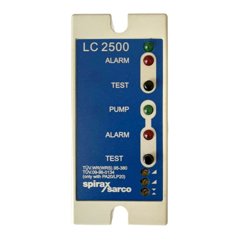 Spirax Sarco LC2500 User manual