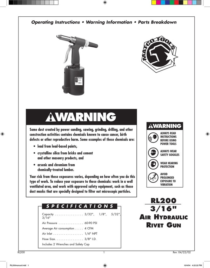 Matco Tools RL200 operating instructions
