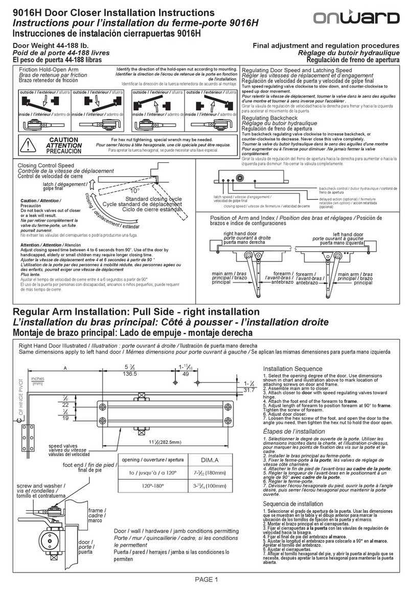 Onward 9016H installation instructions Onward 9016H installation instructions