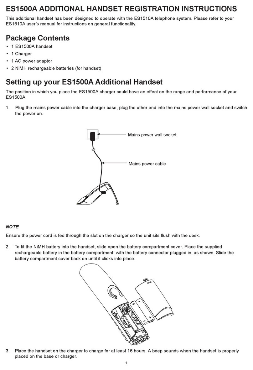V-tech ES1500A User manual
