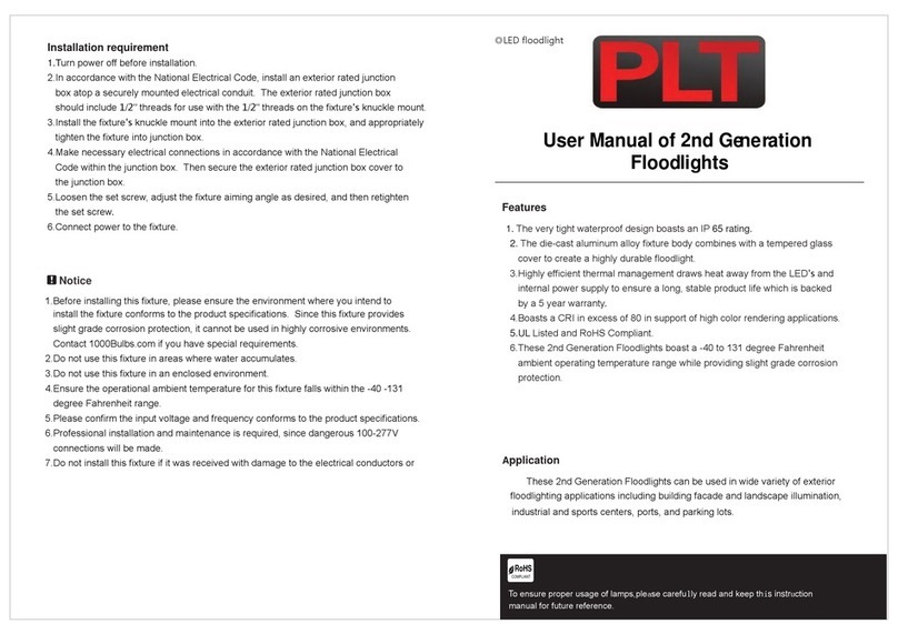 Led Flatlight PLT-50183 user manual