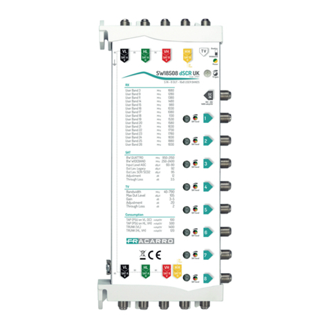 Fracarro SCD2-5416W operating instructions