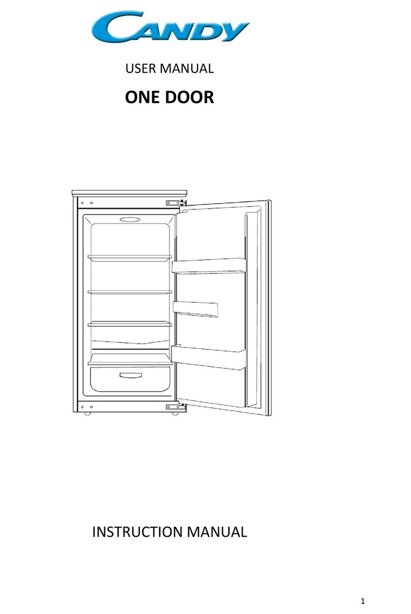 Candy ONE DOOR user manual