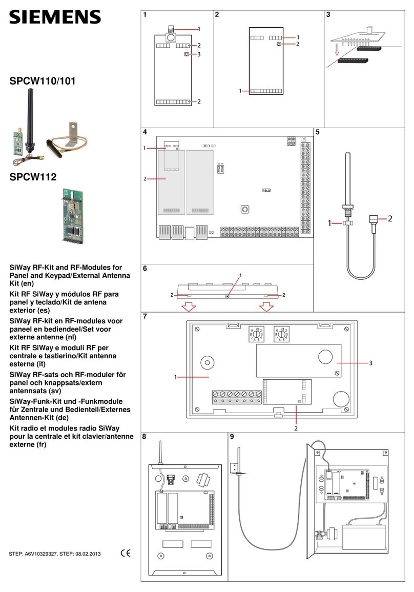 Siemens SPCW110 User manual Siemens SPCW110 User manual