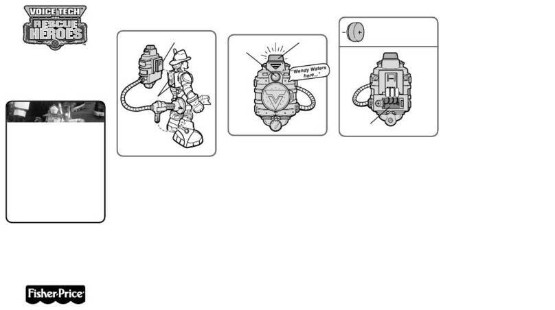 Fisher-Price VOICE TECH RESCUE HEROES Wendy Waters... instructions