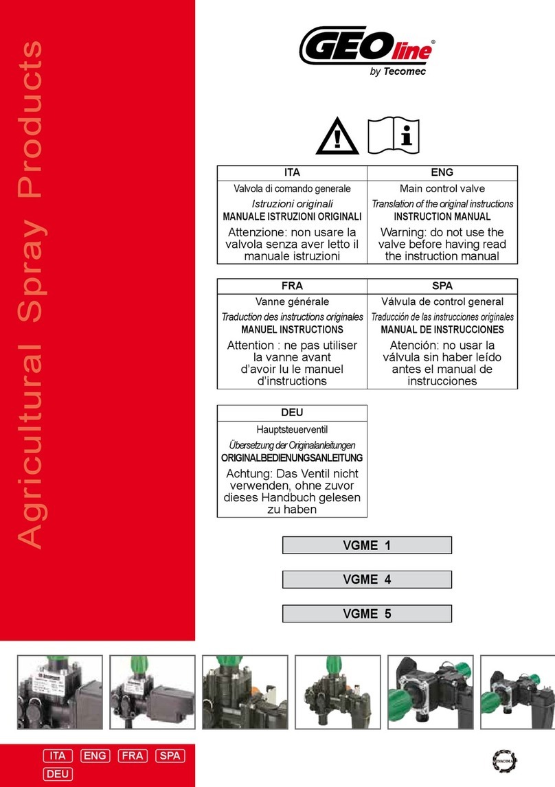 Tecomec GEOline VGME 1 User manual