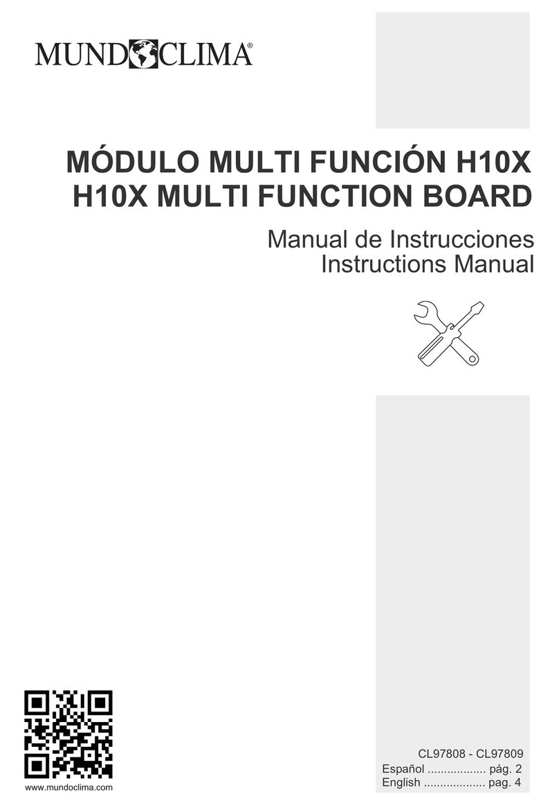 mundoclima H10X Series User manual