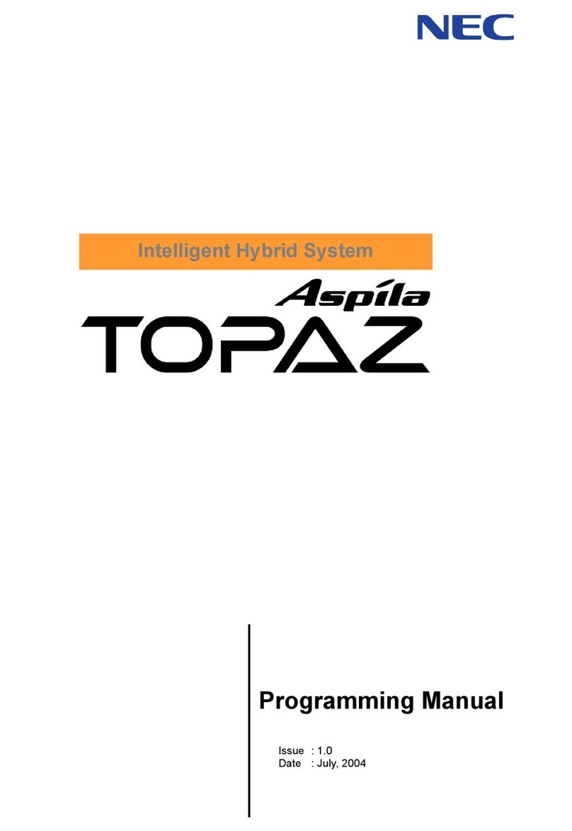 NEC Aspila Topaz Owner's manual