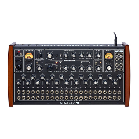 GRP Synthesizer V22 Analog Vocoder owner's manual
