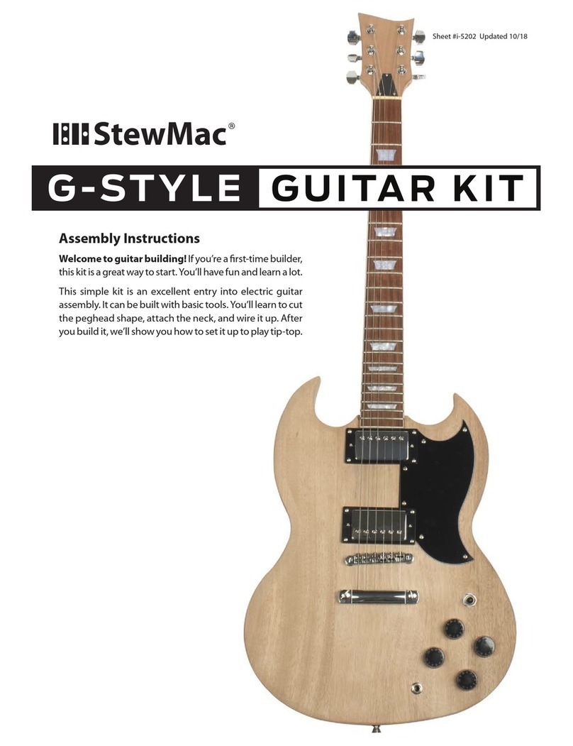 StewMac G-STYLE GUITAR KIT Assembly instructions
