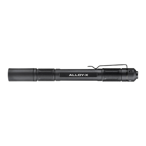 Princeton Tec ALLOY-X SPOT HIGH Operating and maintenance instructions
