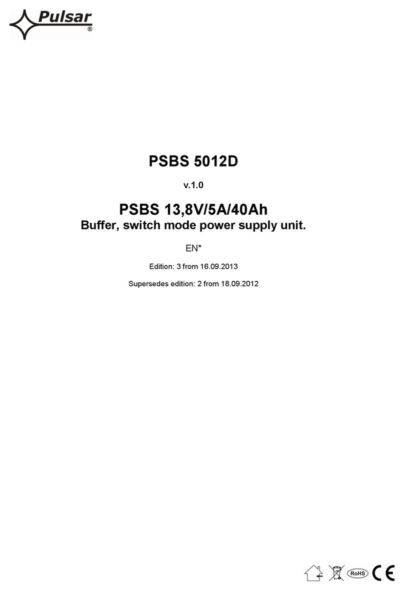 Pulsar PSBS 5012D quick start guide