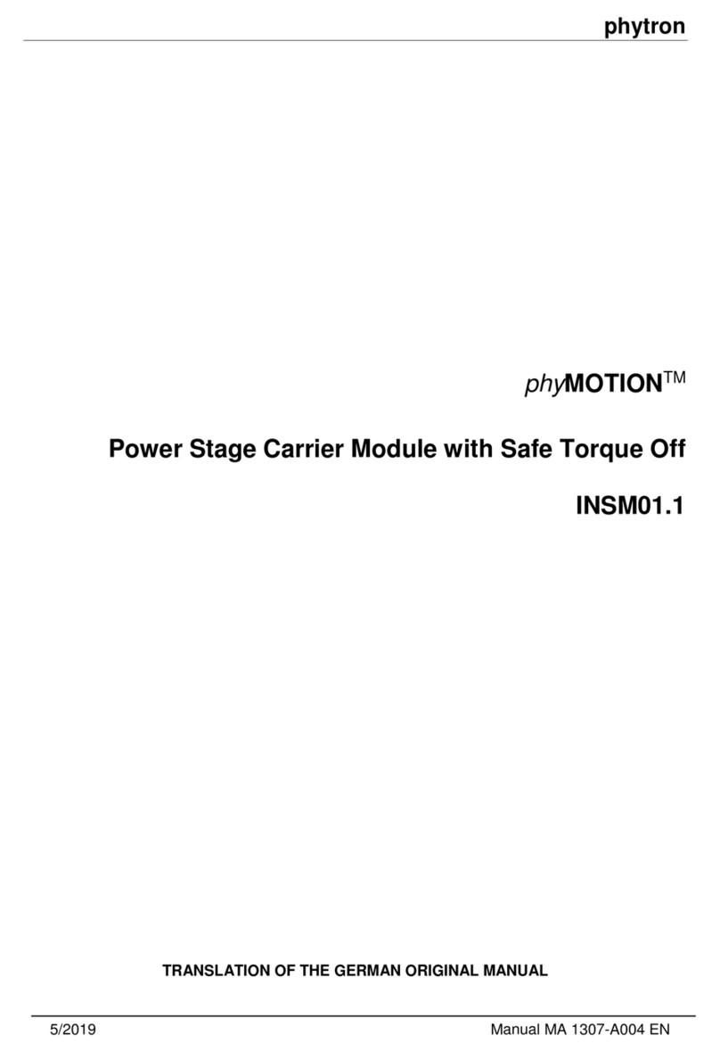 phytron phyMOTION INSM01.1 TRANSLATION OF THE GERMAN ORIGINAL MANUAL