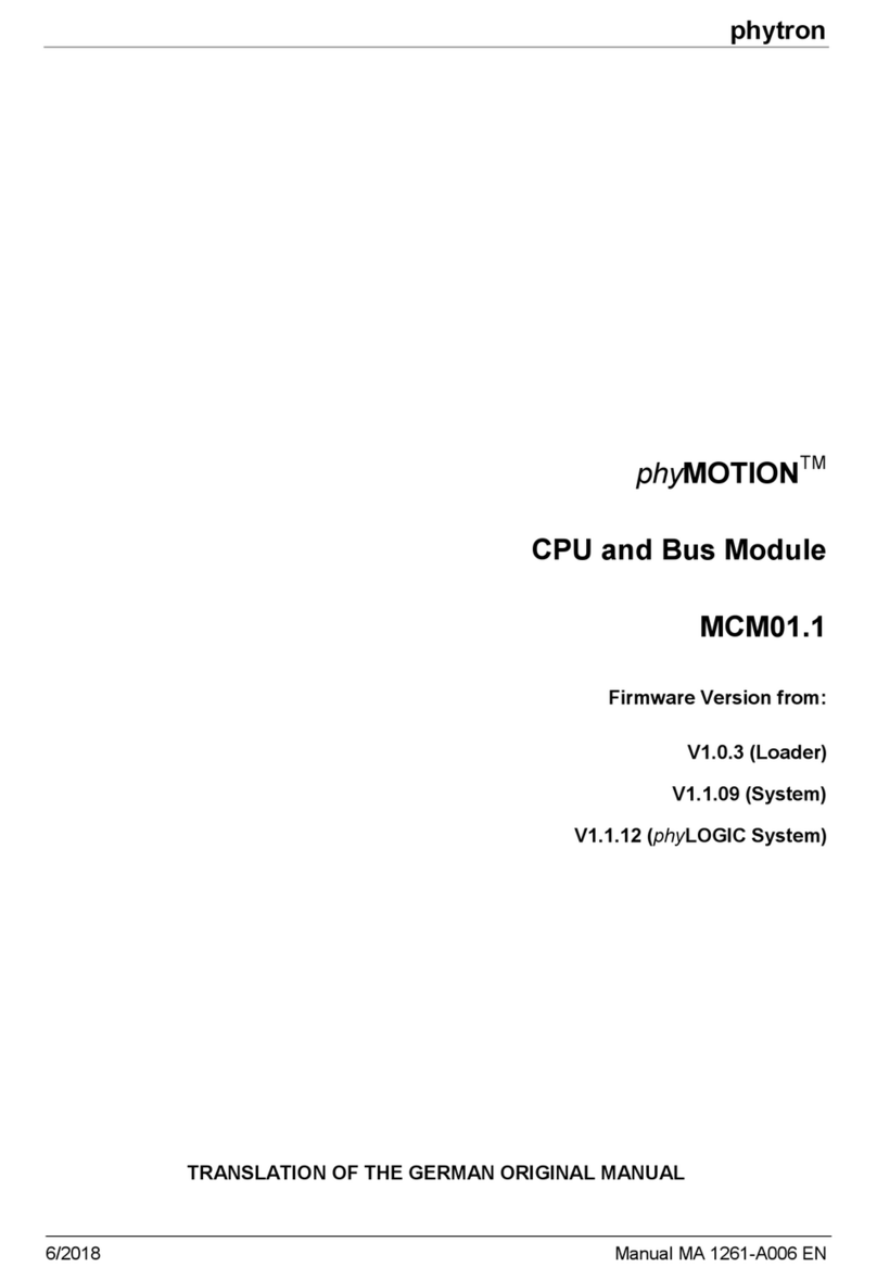 phytron phyMOTION MCM01.1 User manual