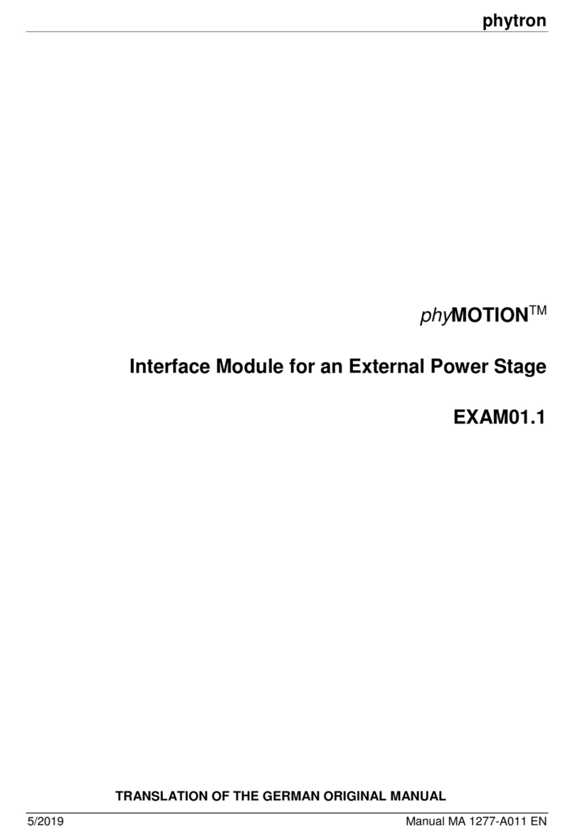 phytron phyMOTION EXAM01.1 User manual