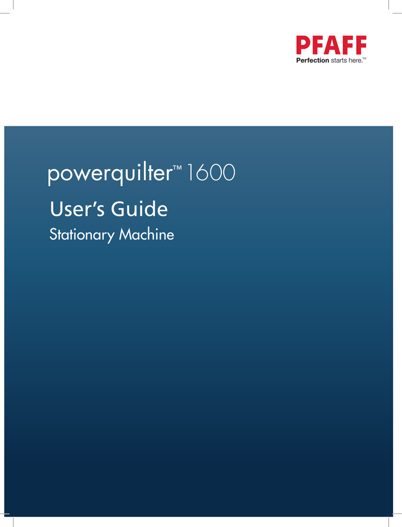 Pfaff powerquilter 1600 User manual