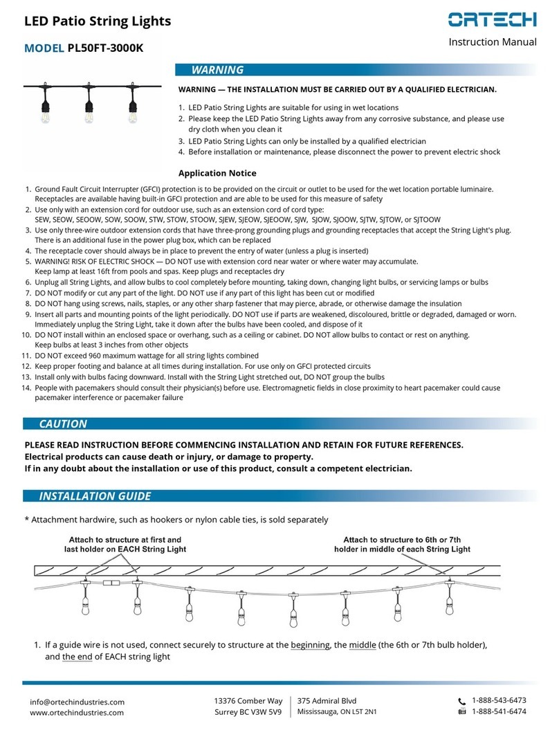 Ortech L PL50FT-3000K User manual