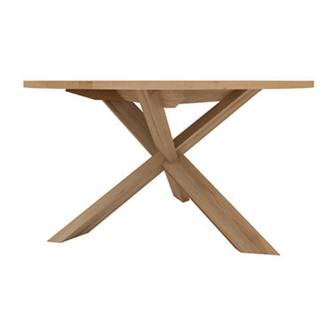 Ethnicraft CIRCLE DINING TABLE Assembly instruction