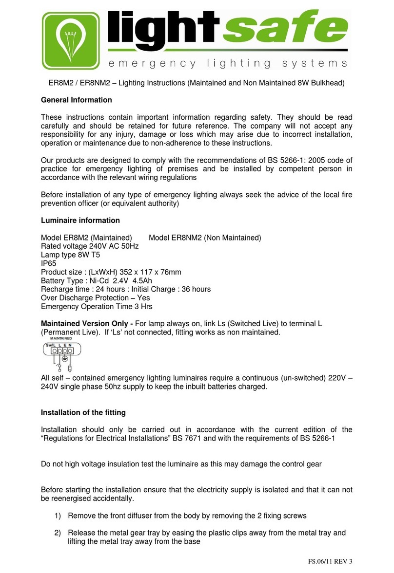 LIGHTSAFE ER8M2 User manual