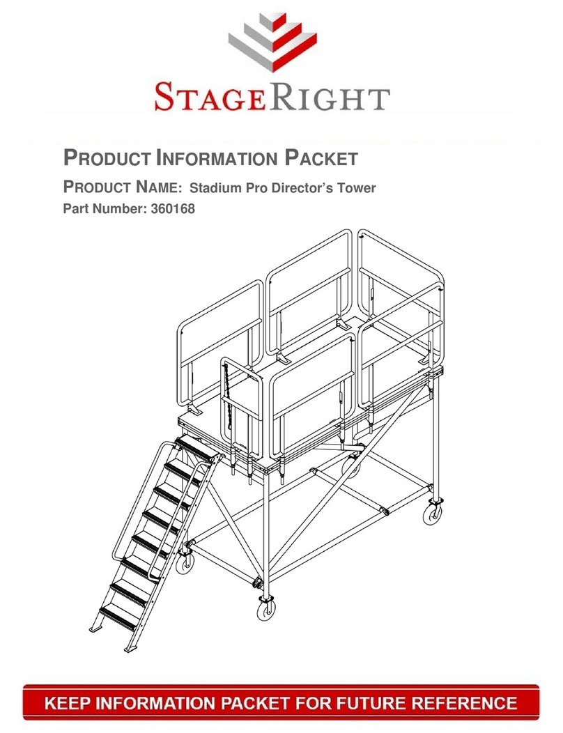 Stage right 360168 User manual