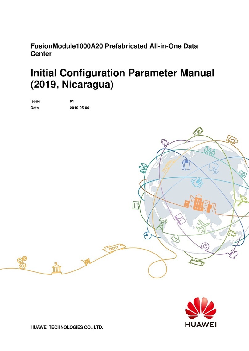Huawei FusionModule 1000A20 Initial Configuration Parameter Manual