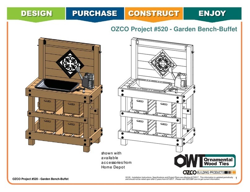 OZCO OWT 520 installation instructions