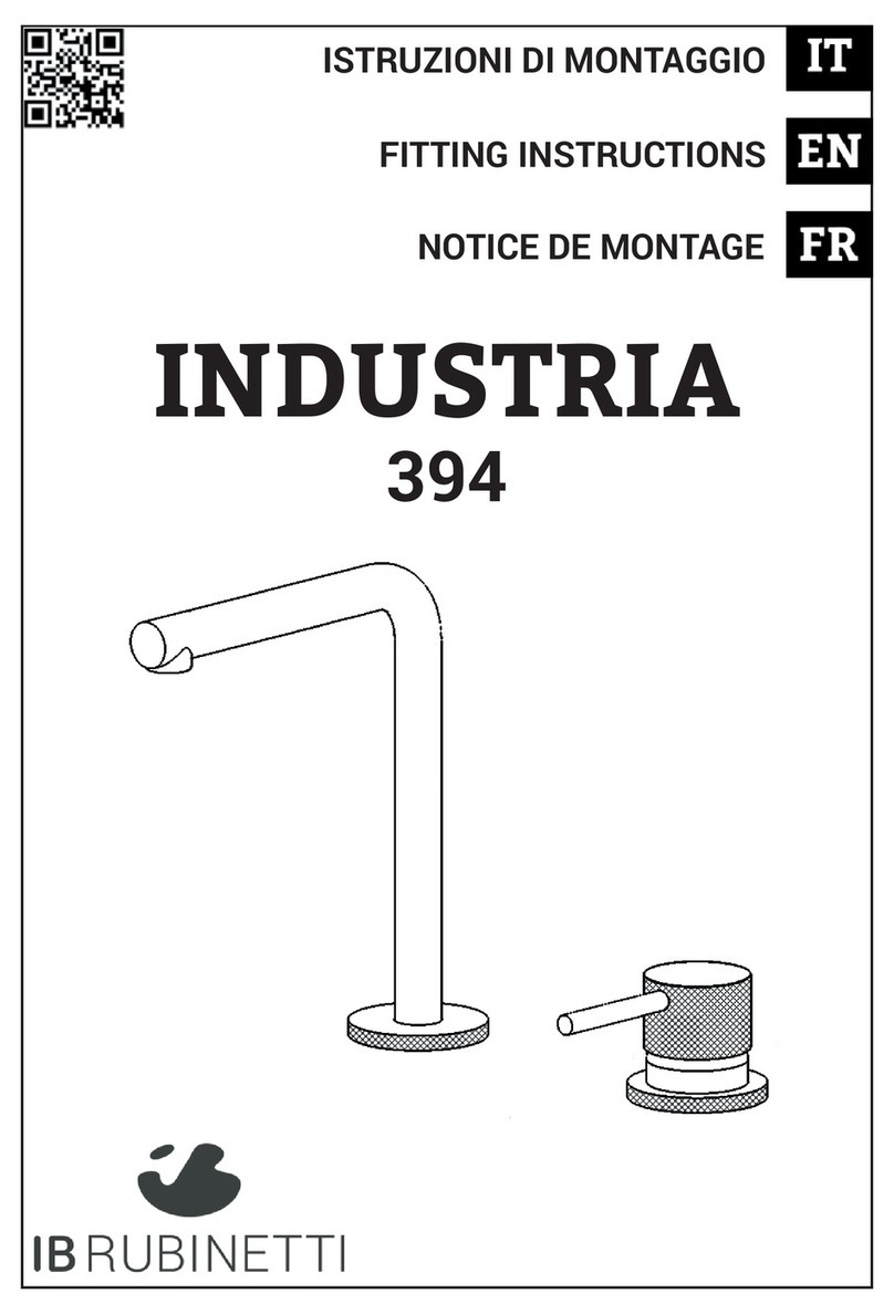 IB RUBINETTI Industria 394 Fitting instructions