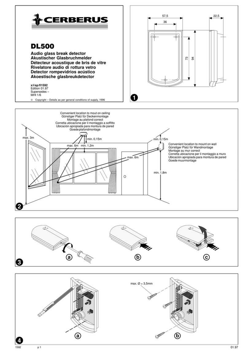 Cerberus DL500 installation manual