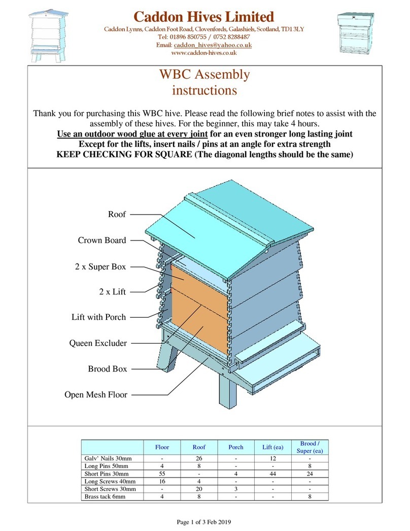 Caddon Hives WBC Assembly instructions
