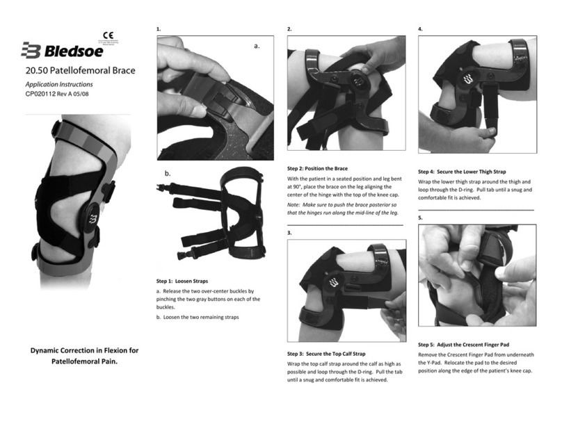 Bledsoe 20.50 Patellofemoral Brace User guide
