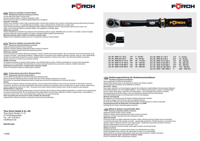 Forch 4645 14 1 25 2 User manual Forch 4645 14 1 25 2 User manual
