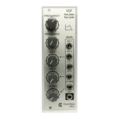 Circuit Slices Eurorack CS031 VCF User manual