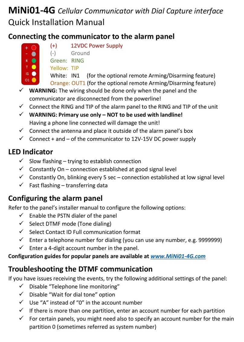 M2M MiNi01-4G Quick installation manual