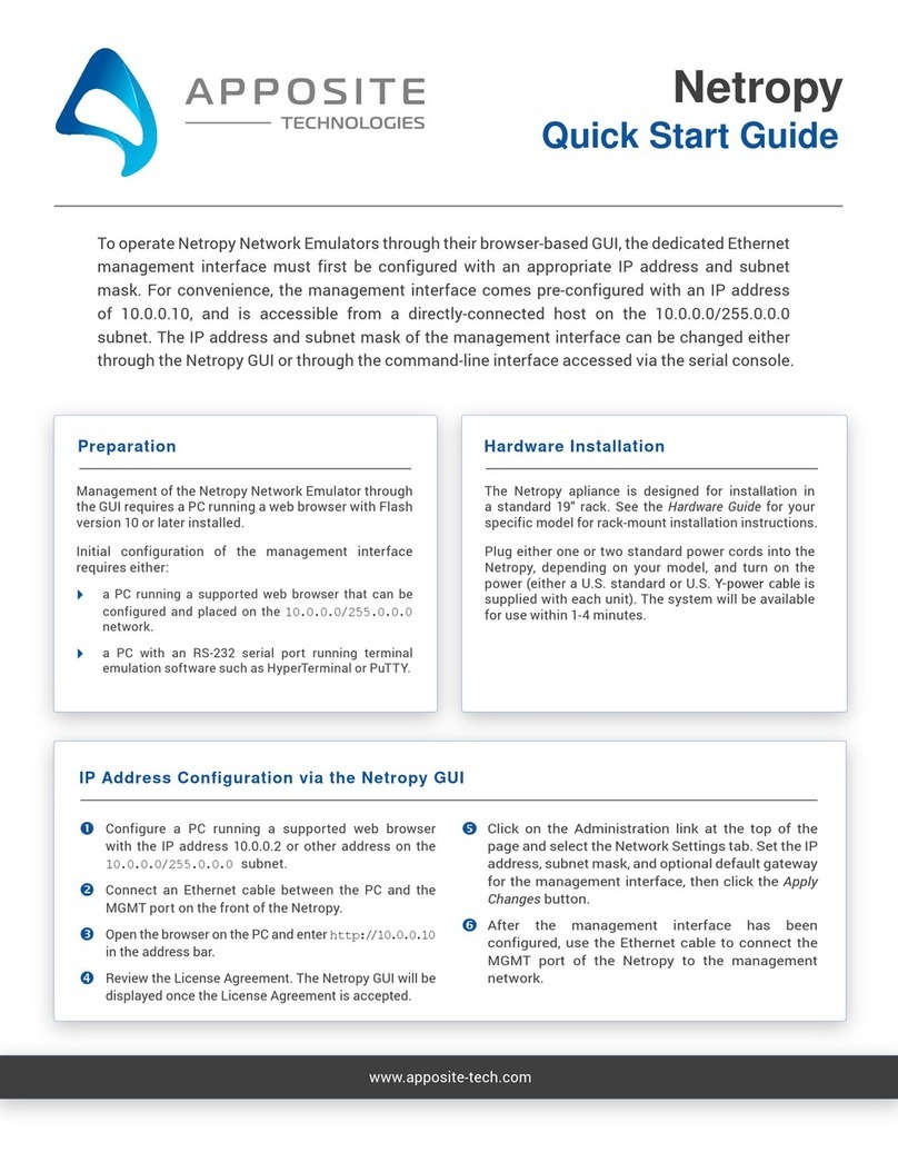Apposite Netropy User manual