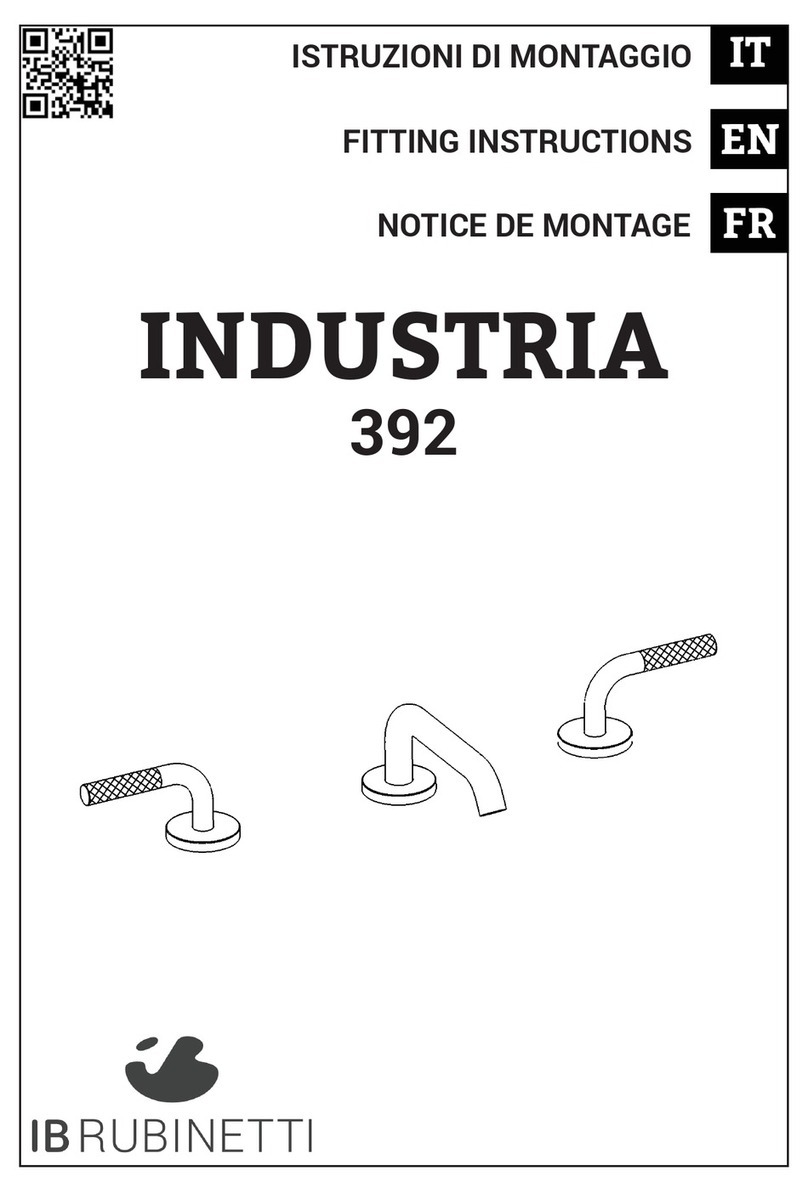 IB RUBINETTI Industria 392 Fitting instructions