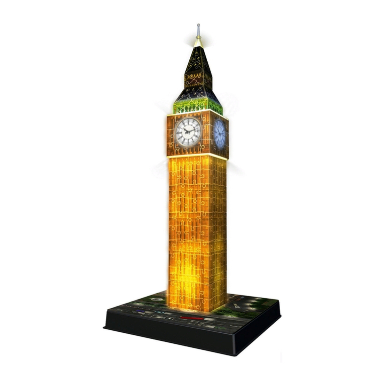 Ravensburger 3D Puzzle Big Ben Night Edition manual