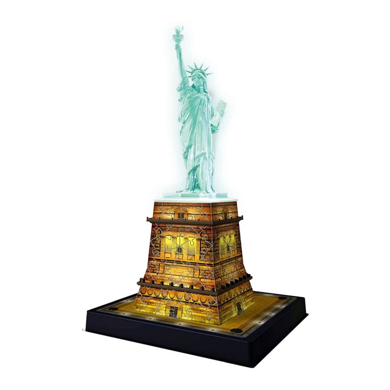 Ravensburger 3D Puzzle Statue of Liberty Night Edition manual