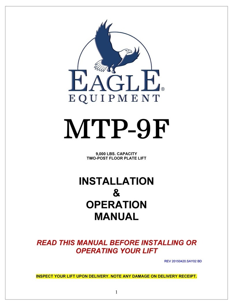 Eagle Equipment MTP-9F Installation & operation manual