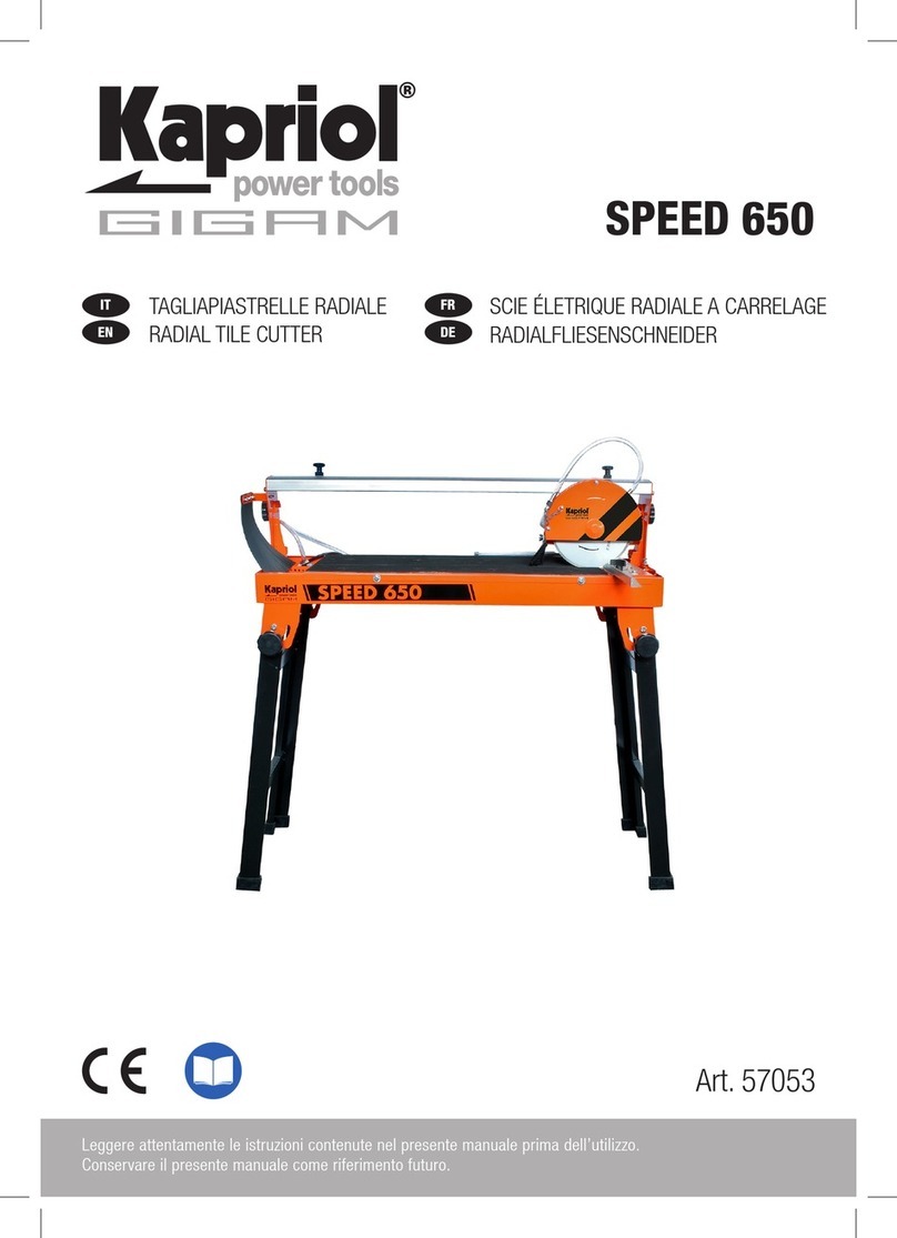 GIGAM Kapriol SPEED 650 User manual