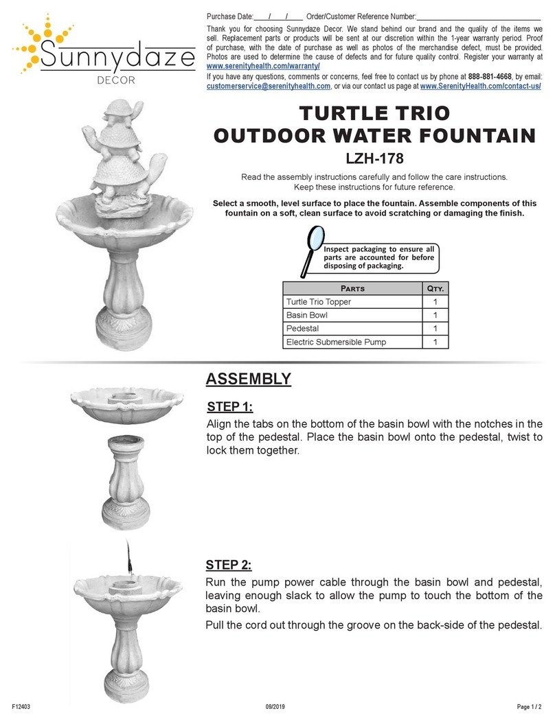 Sunnydaze Decor TURTLE TRIO quick guide