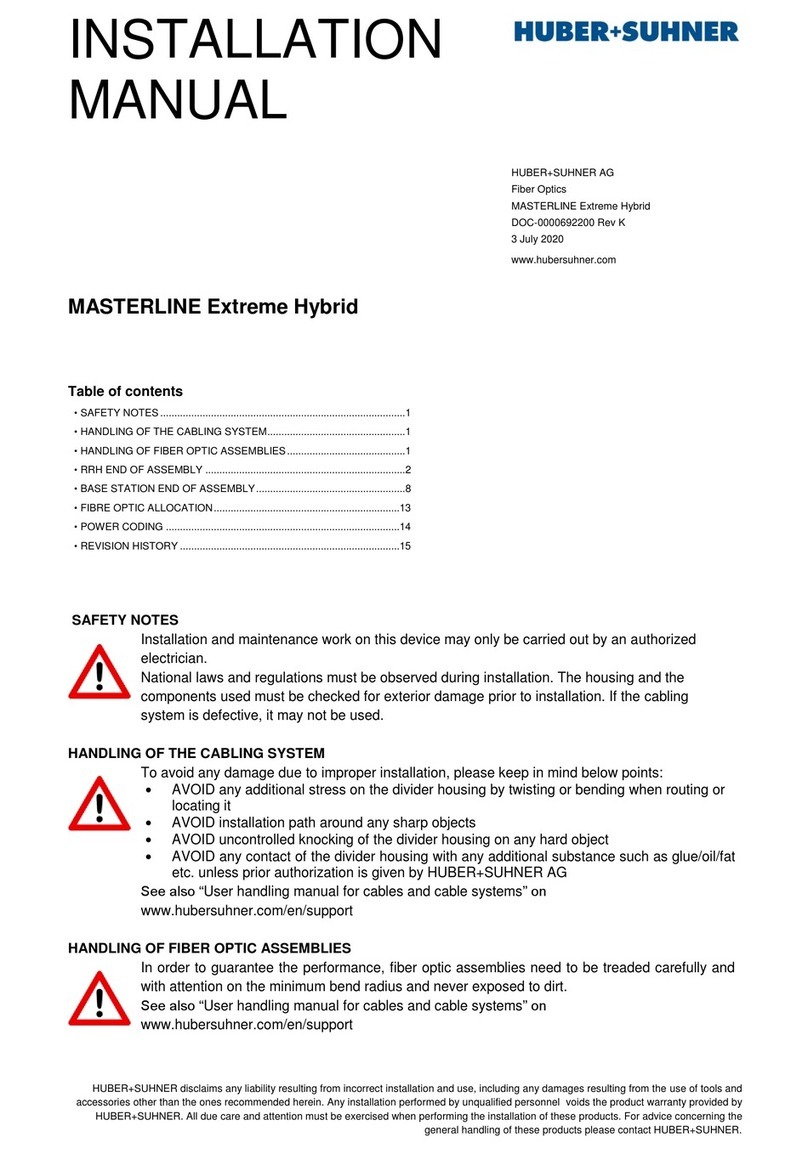 HUBER+SUHNER MASTERLINE Extreme Hybrid installation manual