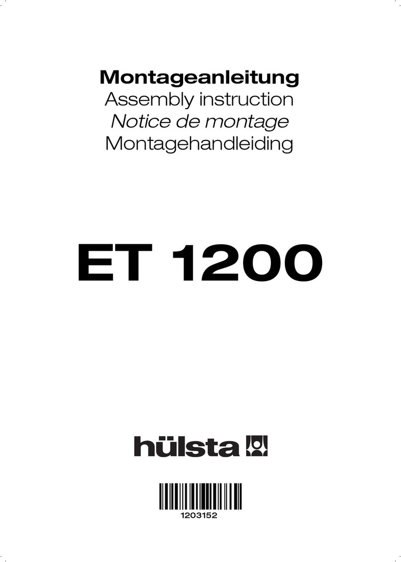 Hülsta ET 1200 Table 121831 User manual Hülsta ET 1200 Table 121831 User manual