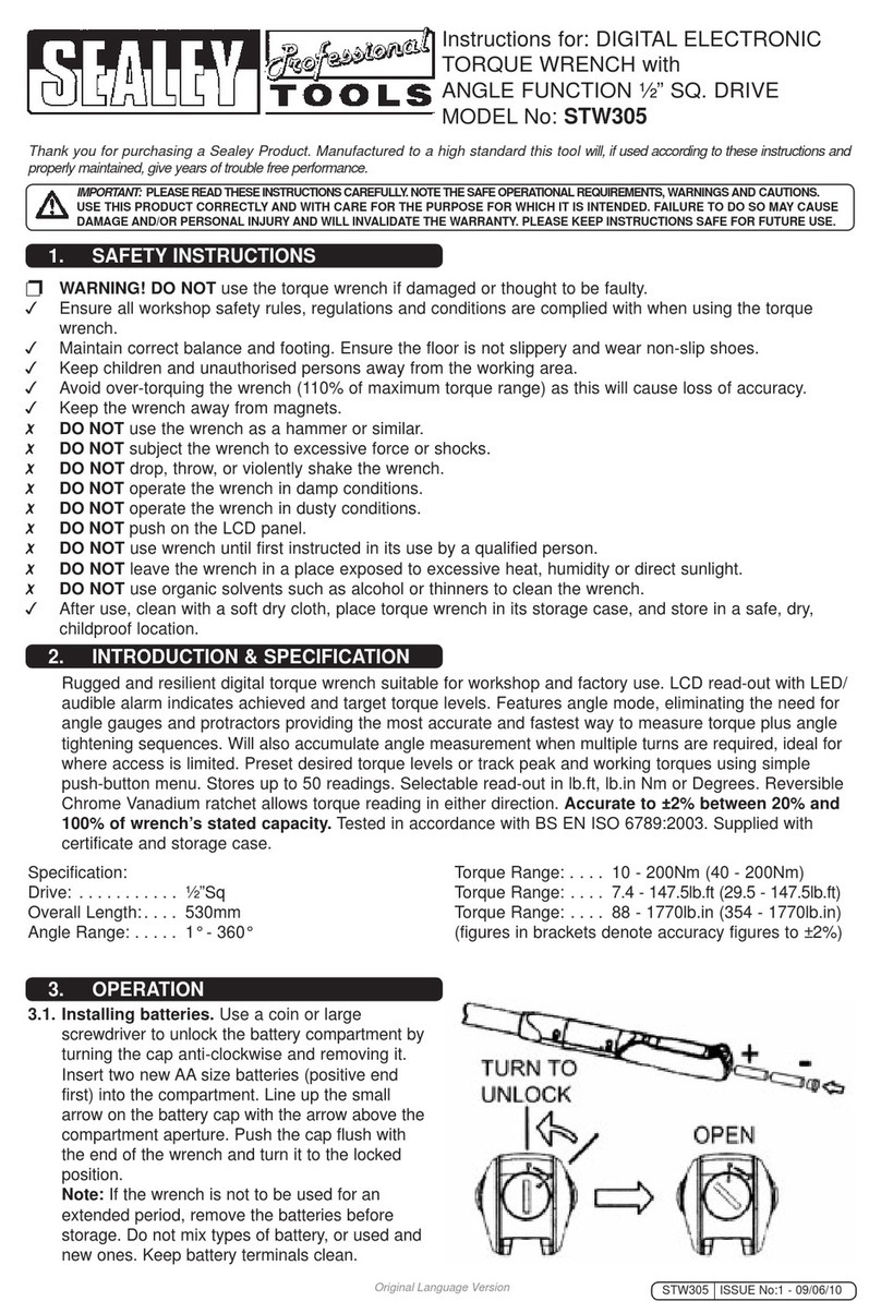 Sealey STW305 User manual