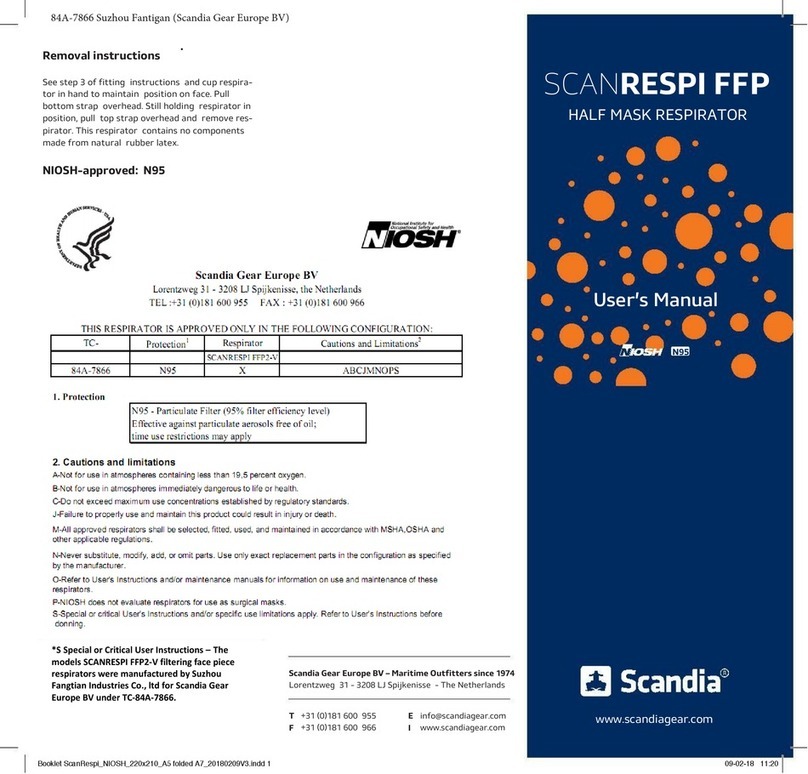 NIOSH SCANRESPI FFP2-V User manual