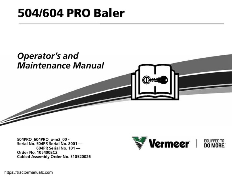 Vermeer 504 PRO Installation instructions