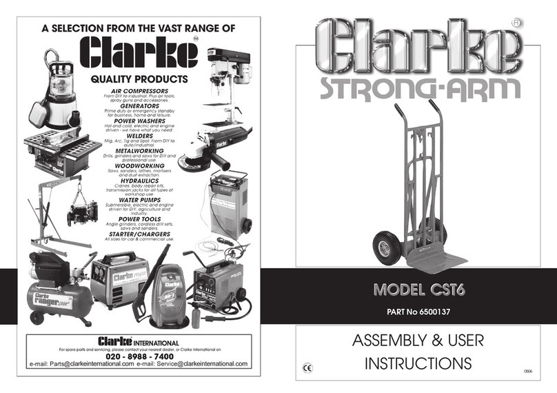 Clarke STRONG-ARM CST6 Assembly & user instructions