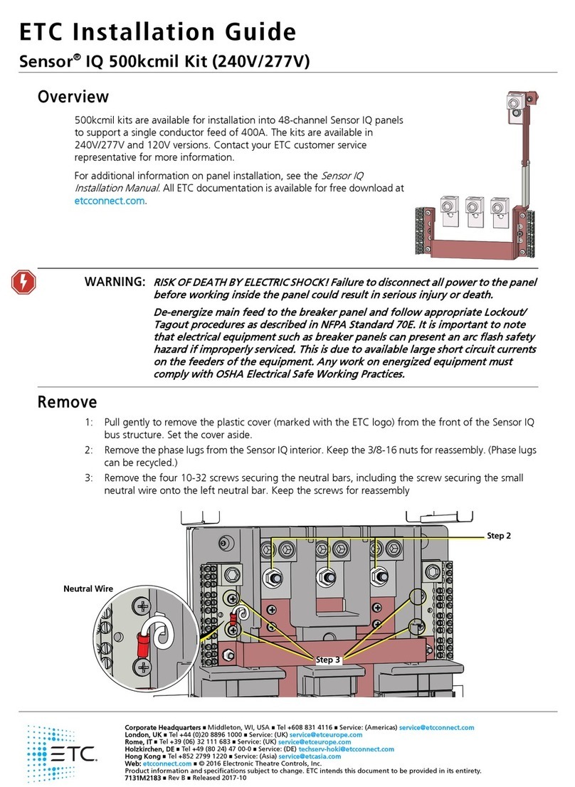 ETC Sensor IQ 500kcmil Kit User manual