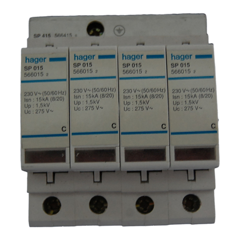 hager SP 015 User instructions