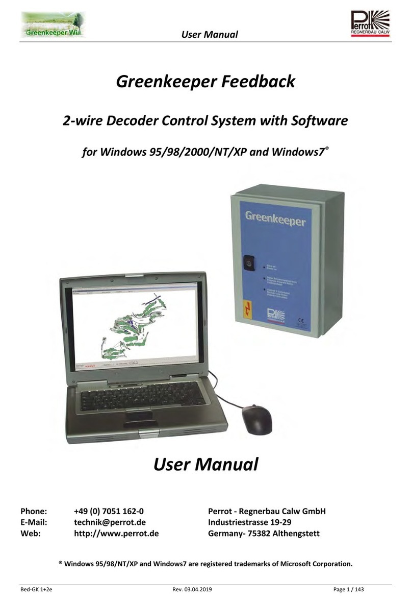 Perrot Greenkeeper Feedback user manual