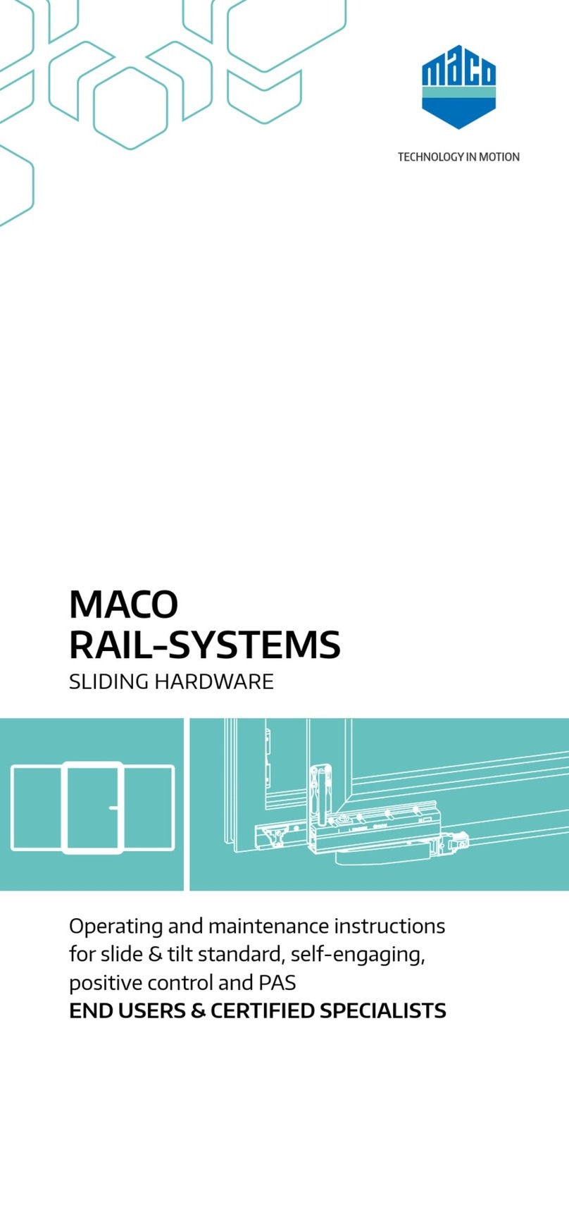 Maco RAIL-SYSTEMS S&T-S Operating and maintenance instructions
